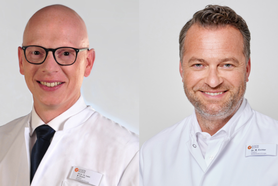 Portäts von PD Dr. Dr. habil. Marcus Rickert und Dr. Markus Eichler nebeneinander