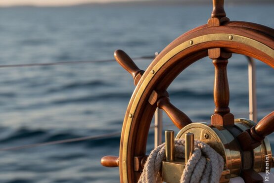 steuer-eines-segelbootes-ki-generiert